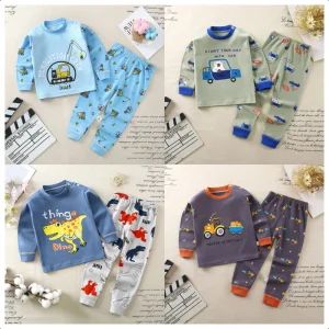 Latest Low priced Cute Casual Comfortable Boys’ SetBoys’ Baby Comfortable Bottom Two piece Boys’ Set Wholesaler