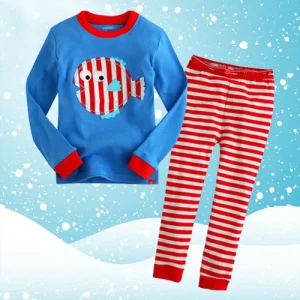 Latest New Design Clothes Boys Pajamas Sets With Lot Stock Made In Turkey
