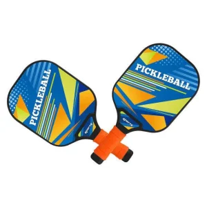 Lightweight Plastic Kids Pickleball Paddle Set 2 Rackets 2 Balls Junior Beginner Outdoor Sport Toy Gift for Boys & Girls