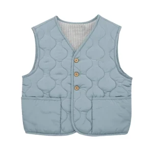 Lightweight Soft Fabric Waistcoat for Baby Kids Padded Vest Coats