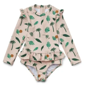 Long Sleeve Baby Girl Swimwear One Piece Toddler Girls Beachwear Swimsuit