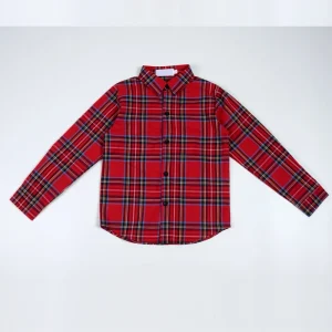 Long Sleeve Cotton Shirt Tops for Baby Boys Children’s Casual Gentleman Blouse