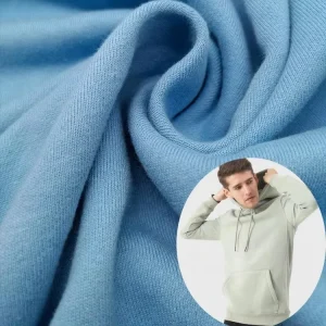 Lot Stock 320GSM Lightweight French Terry Fleece Fabric 50% Polyester 50% Cotton for Boys Hoodie Sweatshirt Dress Clothing