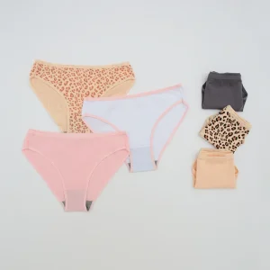 Low Waist Cotton Bikini Brief Underwear Print Colorful Young Girl Women’s Panties Plus Size Women Sexy Briefs
