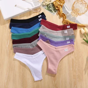 Low Waist Panties Women’s Thong Panties Underwear Girls Underpants Female Briefs Lingerie Comfortable