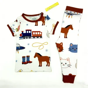 Luxury Baby Pajama Set Bamboo 2 Piece Kids Nightwear ODM Manufacturer Direct Fast Shipping Custom Collection
