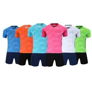 Male Children’s Soccer Sportswear Printed 100% Nylon Drawstring Closure Competition Team Clothes Set