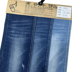 Manufacturer Denim Fabric Rolls Customizable Cotton Stretch Raw Material Denim Fabric