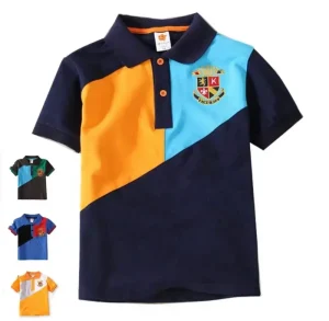 Manufacturer Summer Baby Fashion Embroidery Design Polo T Shirts Kids Tops Clothes Boys Polo Shirts