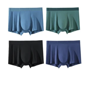 Men Boxer Seamless Boyshorts Middle Waist Man Briefs