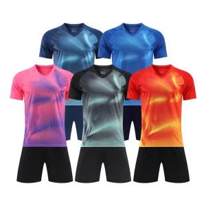 Men Children Football Jerseys Boys Soccer Clothes Sets Short Sleeve Kids Football Training Uniforms Soccer Jersey