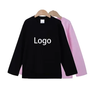 Men Kids Clothes Cotton Shirts Long Sleeve T Shirt Unisex Toddler Boy Plain Top Tee T Shirt