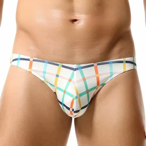 Men’S Modal U-Convex Low Waist Sexy Underwear Custom Logo Custom Print Teen Boys in White Mature Men Print Briefs