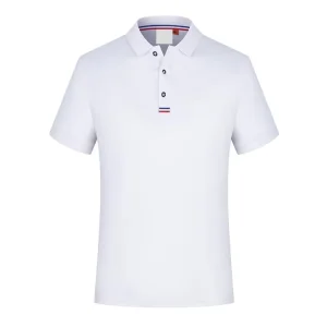 Men’s 100% Cotton Golf Polo Shirts Custom Design Comfortable Breathable Anti Wrinkle Casual Knitted Print