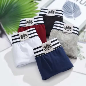 Mens Boxer Shorts Soft Stretch Knit Breathable Cotton Boys Men Underwear Boxers Long Panties Sleep Bottoms Plus Size