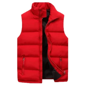 Men’s Cotton Vest Men’s Casual Warm Cotton Clothing Cotton Vest Sleeveless Vest