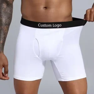 Mens Custom Logo Cotton Breathable Comfortable Shorts Seamless Underwear EU&US Plus Size Briefs Boxer for Men