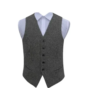 Men’s Formal Polyester Vest Breathable Anti-Wrinkle Outer Wear Waistcoat Spring OEM Service Suit Vest