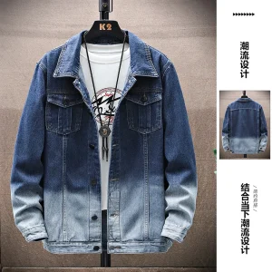 Men’s Jeans Plus Size Trend Denim Jackets Boys Jackets Spring and Autumn Tops