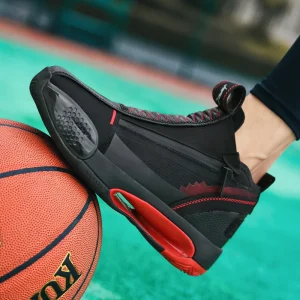 Men’s Retro High Top Basketball Sneakers Youth Casual Trendy Training Shoes for Outdoor Sports Plus Rubber Boys Girls Autumn