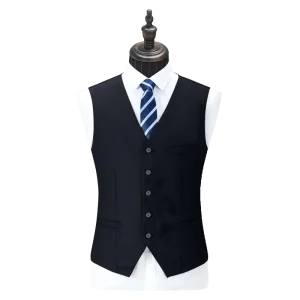 Men’s Slim Fit Formal Waistcoat Vest for Suit Wedding Business Office Wear