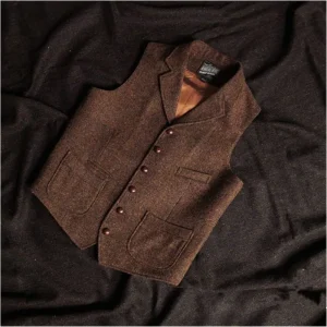 Men’s Slim Fit Vest Casual Suit Vest Brown Tuxedo Formal Costume Pour Homme Vests Male Waistcoat