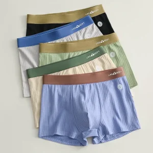 Men’s Summer Sports Breathable Super Soft Boxers Custom logo Boys Home Underwear Large Size Comfortable Shorts