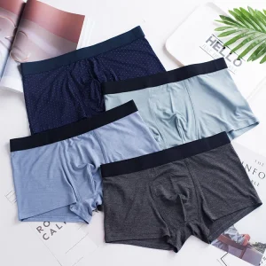 Men’s Underpants Cotton Boxers Breathable Comfortable Boys Shorts