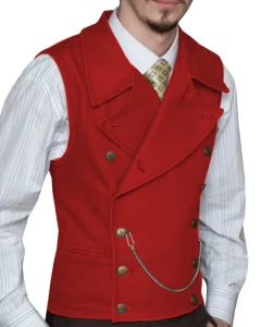 Men’s Waistcoat Spring Summer New Foreign Trade Cross border Double breasted Solid Color Slim Vest