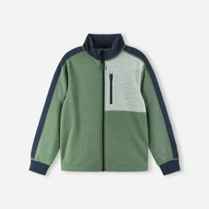 Merino Wool Children’s Warm Zip Coat Outerwear Boy’s Autumn and Winter Jackets Outdoor Sports
