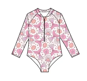 Mermaid Pattern Girls’ Clothing Various Styles of Swimsuits Can Be Customized with Prints