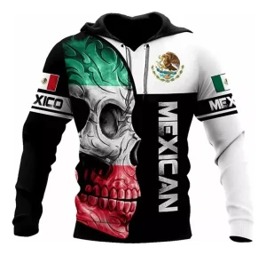 Mexico Series Print Man Sweatshirts Mens Hoodies Custom Long Sleeve Winter Pullover for Boys