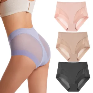 Mid Rise Women Tummy Control Panties Butt Lifter Young Girls Plus Size Underwear Panty Slimming Shaping Briefs 4 Colors