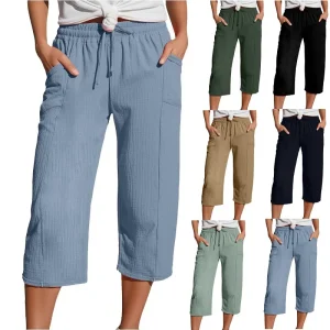 Minimalist Streetwear Casual Capri Pants Loose Fit Slim Running Fitness Cargo Pants Hot Girl Cargo Shorts