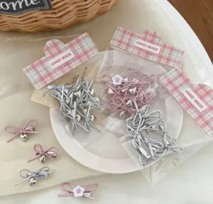 Minimalistic Cute Bowknot Hair Clips for Baby Girls Chic Alligator Kids Hair Accessories 5cm Size Sweet Fashion Accessory