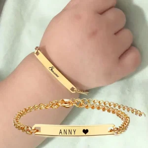 Modalen Stainless Steel Bangle Custom Charm Kids Girl Baby Bracelets