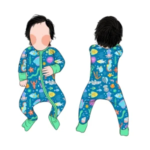 Modern Design New Bamboo Breathable Zipper Newborn Romper Jumpsuit for Kids Children