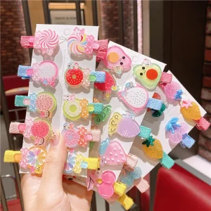 Multi Designs Cute Rainbow Hair Clip Cartoon Hair Accessories Clips for Baby Kids