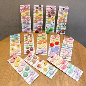 Multiple Styles Cute Cartoon Baby Mini Thumb Hair Accessories Hair Ties for Kids