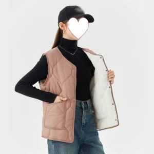 NY Women’s Warm and Thicken the Inside of the Vest Women’s Casual Cotton Waistcoat