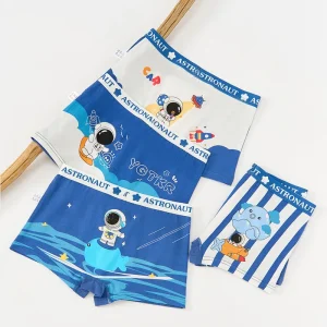 New 4pcs set Little Boys 95% Cotton Underpants Kids Underwear With Astronaut Comfortable Baby Boys Panties