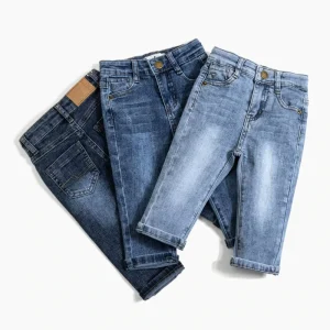 New 6m 14y Children’s Clothing Trousers Long Cotton Baby Toddler Boy Jeans Stylish Long Pants for Babies