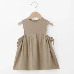 New Arrival Summer Custom High-Waist Elastic Casual Baby Soft Kids Girls Dresses