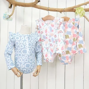 New Arrive Cute Custom Swimsuit Long Short Girls Children Beach Holiday Travel Summer Essentials Toddler Swimwear