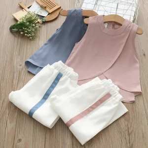 New Best Selling Products the Beautiful Young Girls Sleeveless Kids Jumpsuit From Online Shop China