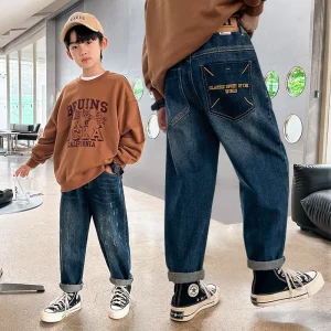 New Boys Denim Jeans for Children Denim Good Quality Trousers 12 year old Boy Jeans