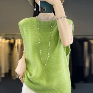 New Crew Neck Solid Color Autumn Casual Girl Fashionable Women Sweaters Crop Top Sweater