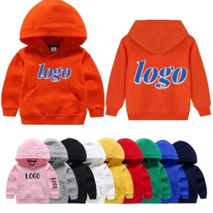New Custom Logo Design Children Pullover Blank Plain French Terry Printed Baby Kids Boy’s Hoodies Boys Hoodies&sweatshirts