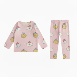 New Design Cotton Kids Sleeping Clothes Cartoon Pattern Kids Sleepwear 2 Pcs Girl Cute Kids High Quality Pajamas Set