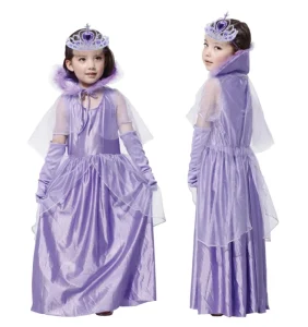 New Design Customized Comfortable Purple Evening Dress Halloween Children’s Baby Girls TV & Movie Cosplay Performance Costume